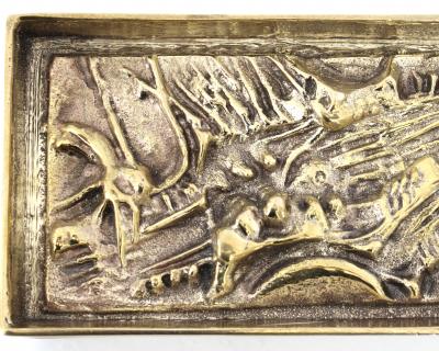 Arnaldo Pomodoro Arnoldo Pomodoro Cast Sculptural Bronze Box Sculpture