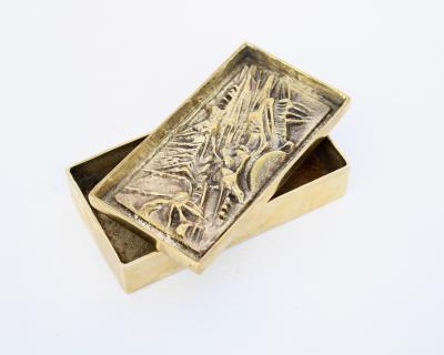 Arnaldo Pomodoro Arnoldo Pomodoro Cast Sculptural Bronze Box Sculpture