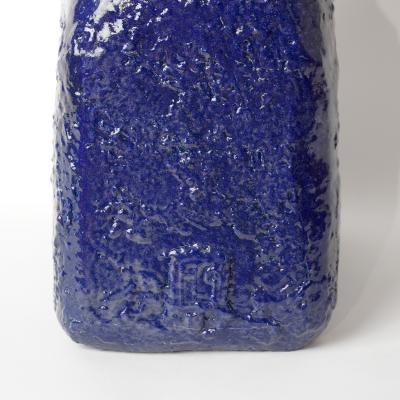 Arnauld Le Calv BLUE GUARDIAN glass and ceramic small sculpture
