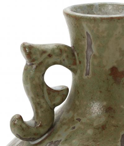 Arne Bang Chinese Style Vase with Outstanding Glaze by Arne Bang