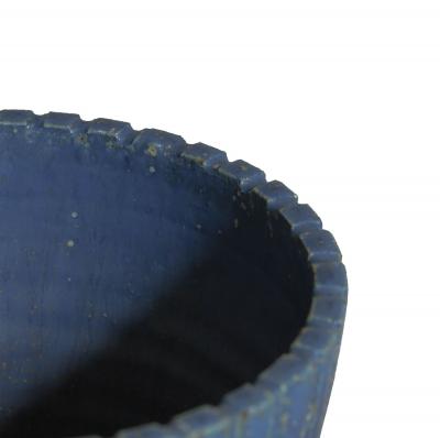 Arne Bang Danish Stoneware Ceramic Vase in Blue