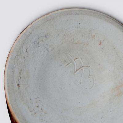 Arne Bang Table lamp with Pointillist style glazing by Arne Bang