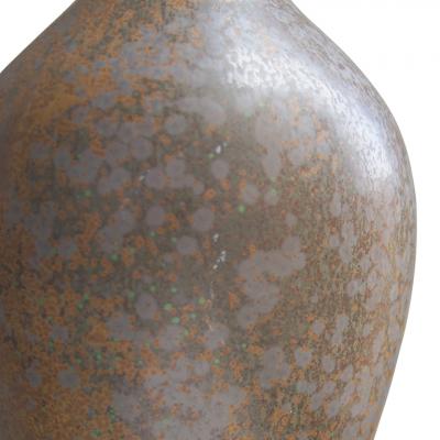 Arne Bang Table lamp with Pointillist style glazing by Arne Bang