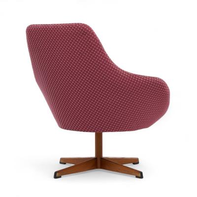 Arne Dahl n Dahl ns Dalum Mid Century Swedish Teak Swivel Chairs Pair