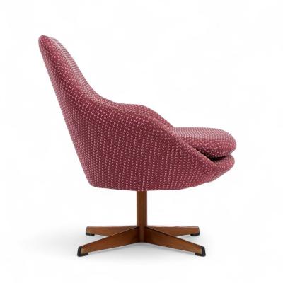 Arne Dahl n Dahl ns Dalum Mid Century Swedish Teak Swivel Chairs Pair