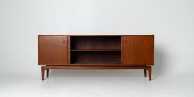 Arne Hovmand Olsen Arne Hovmand Olsen Teak Credenza for Mogens Kold Denmark c 1960s