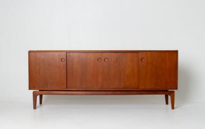Arne Hovmand Olsen Arne Hovmand Olsen Teak Credenza for Mogens Kold Denmark c 1960s