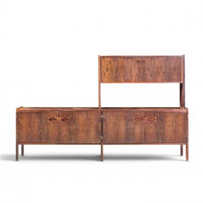 Arne Hovmand Olsen Arne Hovmand Olsen for Mogens Kold M belfabrik Danish Rosewood Credenza Hutch