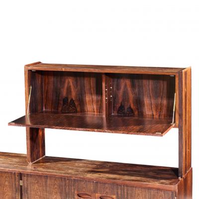 Arne Hovmand Olsen Arne Hovmand Olsen for Mogens Kold M belfabrik Danish Rosewood Credenza Hutch