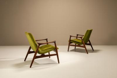 Arne Hovmand Olsen Set of Two Lounge Chairs by Arne Hovmand Olsen Denmark 1960s