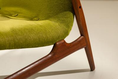 Arne Hovmand Olsen Set of Two Lounge Chairs by Arne Hovmand Olsen Denmark 1960s