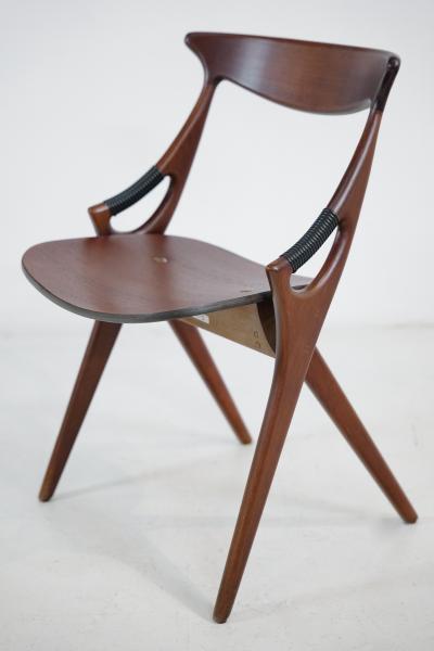 Arne Hovmand Olson Rare Scandinavian Modern Teak Dining Chair by Arne Hovmand Olson