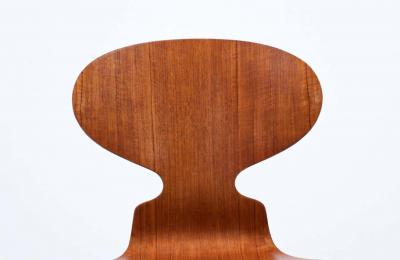 Arne Jacobsen Arne Jacobsen Ant Model 3100 Teak Chairs for Fritz Hansen