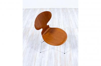 Arne Jacobsen Arne Jacobsen Ant Model 3100 Teak Chairs for Fritz Hansen