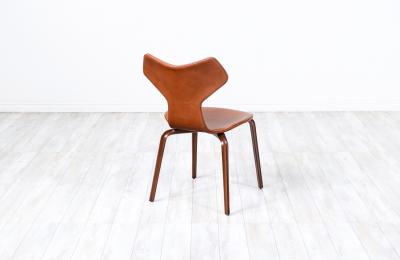 Arne Jacobsen Arne Jacobsen Grand Prix Leather Chair for Fritz Hansen