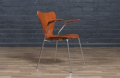 Arne Jacobsen Arne Jacobsen Series 7 Teak Desk Chair for Fritz Hansen