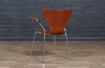Arne Jacobsen Arne Jacobsen Series 7 Teak Desk Chair for Fritz Hansen