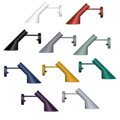 Arne Jacobsen Arne Jacobsen Special Edition AJ Wall Lights in Original Gray for Louis Poulsen