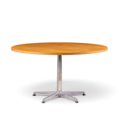 Arne Jacobsen Arne Jacobsen Style Mid Century Teak Top Dining Table