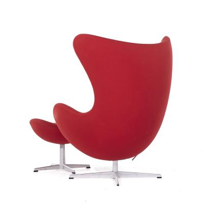 Arne Jacobsen Arne Jacobsen for Fritz Hansen Mid Century Egg Chair with Ottoman