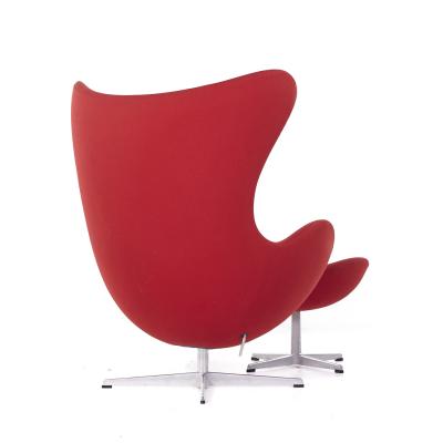 Arne Jacobsen Arne Jacobsen for Fritz Hansen Mid Century Egg Chair with Ottoman