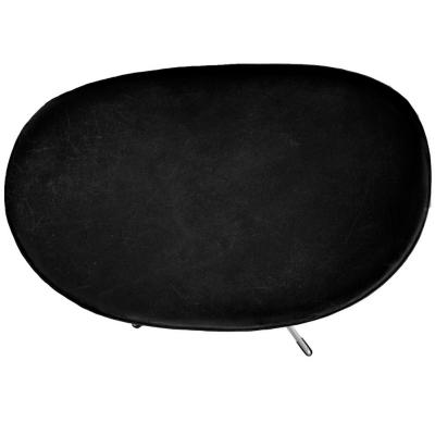 Arne Jacobsen Early Original Black Leather Egg Chair and Ottoman by Arne Jacobsen
