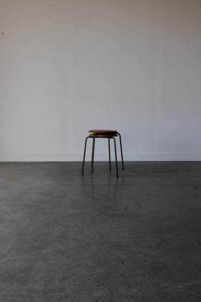 Arne Jacobsen Early Tripod Dot Stools by Arne Jacobsen for Fritz Hansen