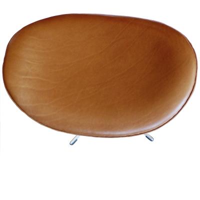 Arne Jacobsen Original Tan Leather Egg Chair And Ottoman by Arne Jacobsen