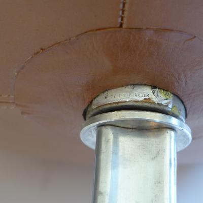 Arne Jacobsen Original Tan Leather Egg Chair And Ottoman by Arne Jacobsen