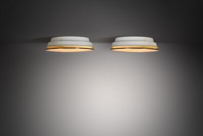 Arne Jacobsen Pair of Munkegaard Lamps by Arne Jacobsen for Louis Poulsen Denmark 1950s