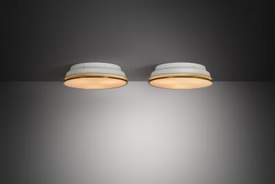 Arne Jacobsen Pair of Munkegaard Lamps by Arne Jacobsen for Louis Poulsen Denmark 1950s