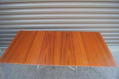 Arne Jacobsen Teak Drop Leaf Dining Table Model 3601 by Arne Jacobsen for Fritz Hansen