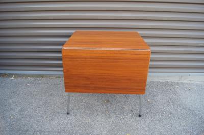 Arne Jacobsen Teak Drop Leaf Dining Table Model 3601 by Arne Jacobsen for Fritz Hansen