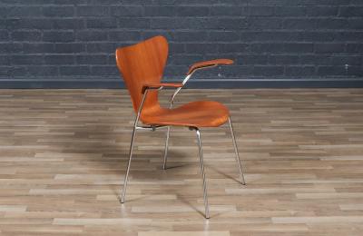 Arne Jacobsen Vintage Arne Jacobsen Series 7 Teak Desk Chair for Fritz Hansen