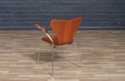 Arne Jacobsen Vintage Arne Jacobsen Series 7 Teak Desk Chair for Fritz Hansen