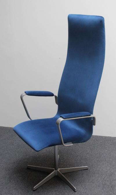 Arne Jacobsen Vintage Arne Jacobsen for Fritz Hansen Oxford Swivel Desk Arm Chair