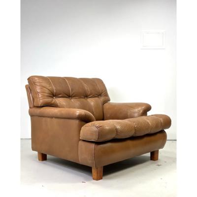 Arne Norell 1960s Arne Norell Leather Mexico Lounge Chair