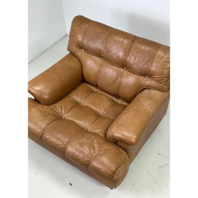 Arne Norell 1960s Arne Norell Leather Mexico Lounge Chair