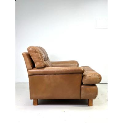 Arne Norell 1960s Arne Norell Leather Mexico Lounge Chair