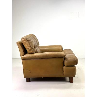 Arne Norell 1960s Arne Norell Leather Mexico Lounge Chair