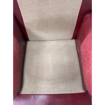 Arne Norell 1960s Attributed to Arne Norell Leather Mexico Lounge Chair