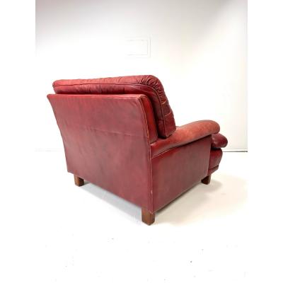 Arne Norell 1960s Attributed to Arne Norell Leather Mexico Lounge Chair
