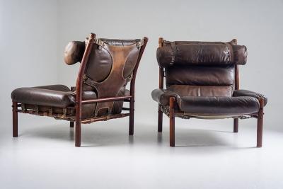 Arne Norell Arne Norell Easy Chairs Model Inca 1970s