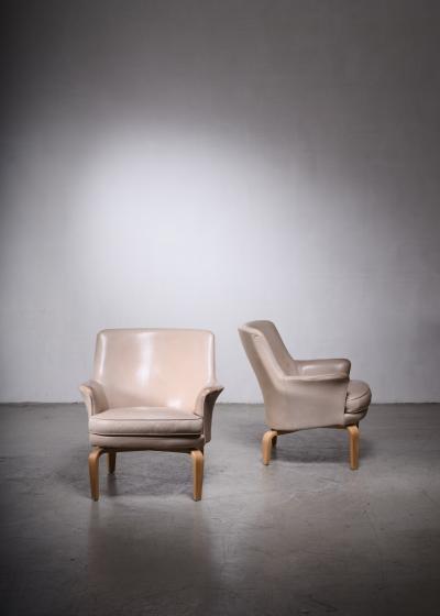 Arne Norell Arne Norell pair of Pilot lounge chairs Sweden