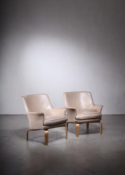 Arne Norell Arne Norell pair of Pilot lounge chairs Sweden