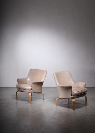 Arne Norell Arne Norell pair of Pilot lounge chairs Sweden