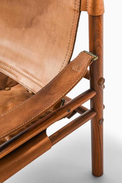 Arne Norell Pair of Sirocco Easy Chairs in Leather Rosewood by Arne Norell 1964