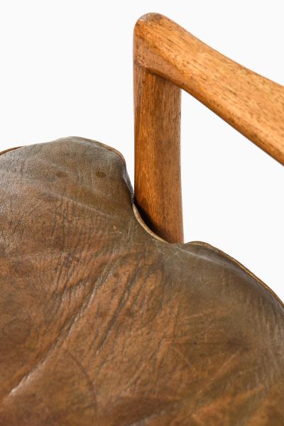 Arne Norell Set of 2 Easy Chairs in Leather and Walnut by Arne Norell 1960s