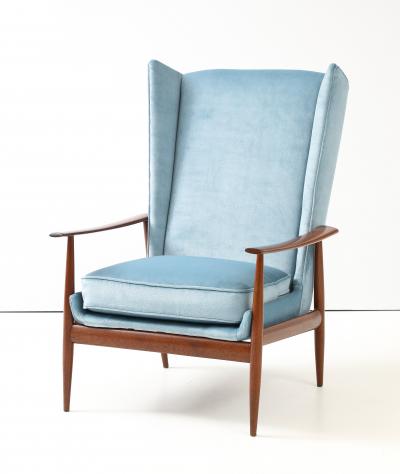 Arne Vodder 1950s Arne Vodder Attributed Wing back Teak Lounge Chair