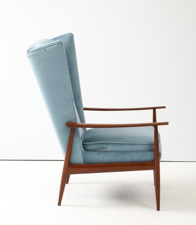 Arne Vodder 1950s Arne Vodder Attributed Wing back Teak Lounge Chair